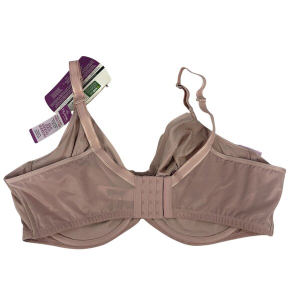 Fit For Me By Fruit Of The Loom Silky Smooth 360 Stretch Bra Rose 46DDD FT967 - Picture 7 of 9